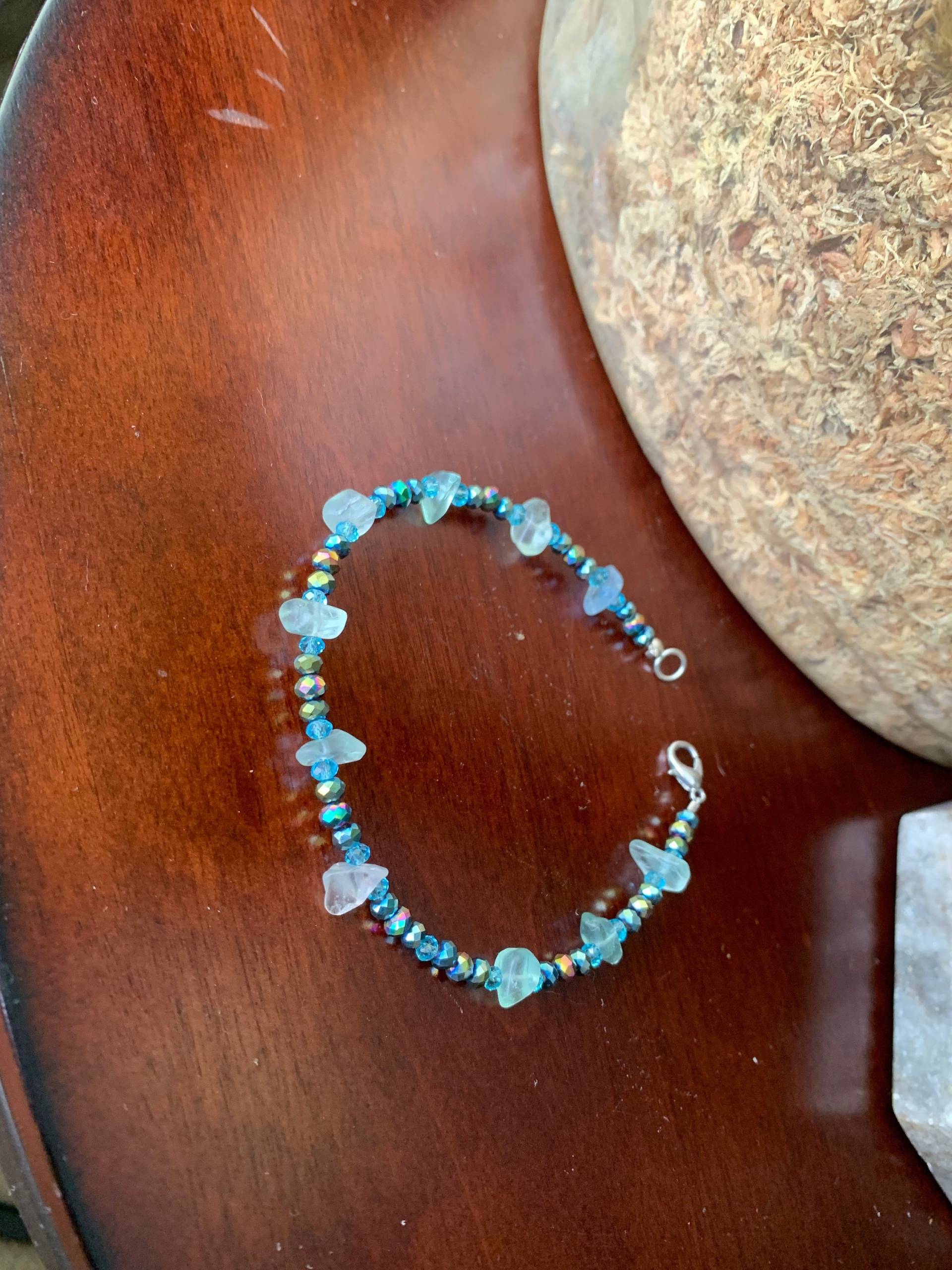 Meer Glas Fußkettchen von jazzzydreams