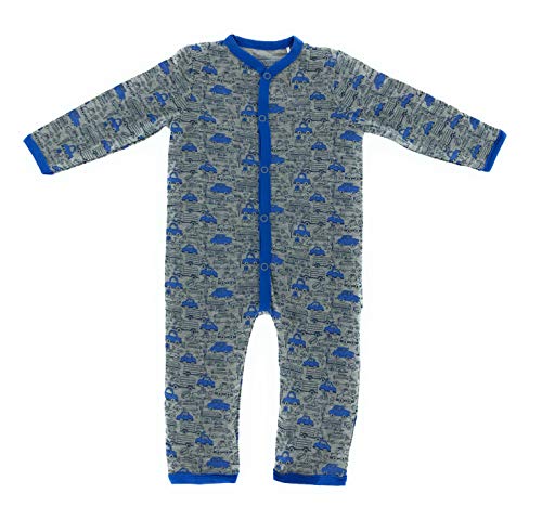 Baby Bio Baumwolle Langarm Strampler Pyjama Schlafanzug 62-68 74-80 Auto (2-6 Monate - Größe 62-68) von jbc