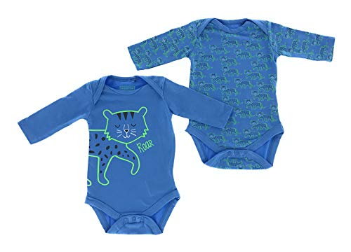 jbc 2er Set Baby Bio Baumwolle Body Kleinkind 0-24 Monate Motiv Katze (6-12 Monate - Größe 74-80) von jbc