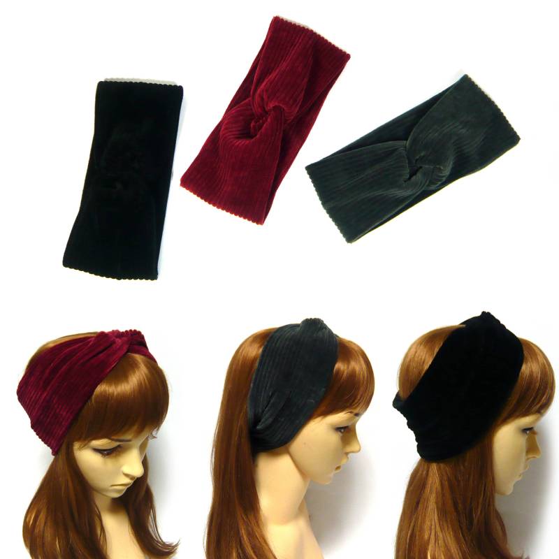 Chunky Corduroy Stoff Twist Knoten Turban Kopf Wickeln Dehnbare Stirnband Kopfschmuck Frauen Lady Girl Winter Saison Mode Haar Accessoire Chunky Corduroy Stoff Twist Knoten Turban Kopf Wickeln Dehnbare Stirnband Kopfschmuck Frauen Lady Girl Winter Saison Mode Haar Accessoire von jbonamade