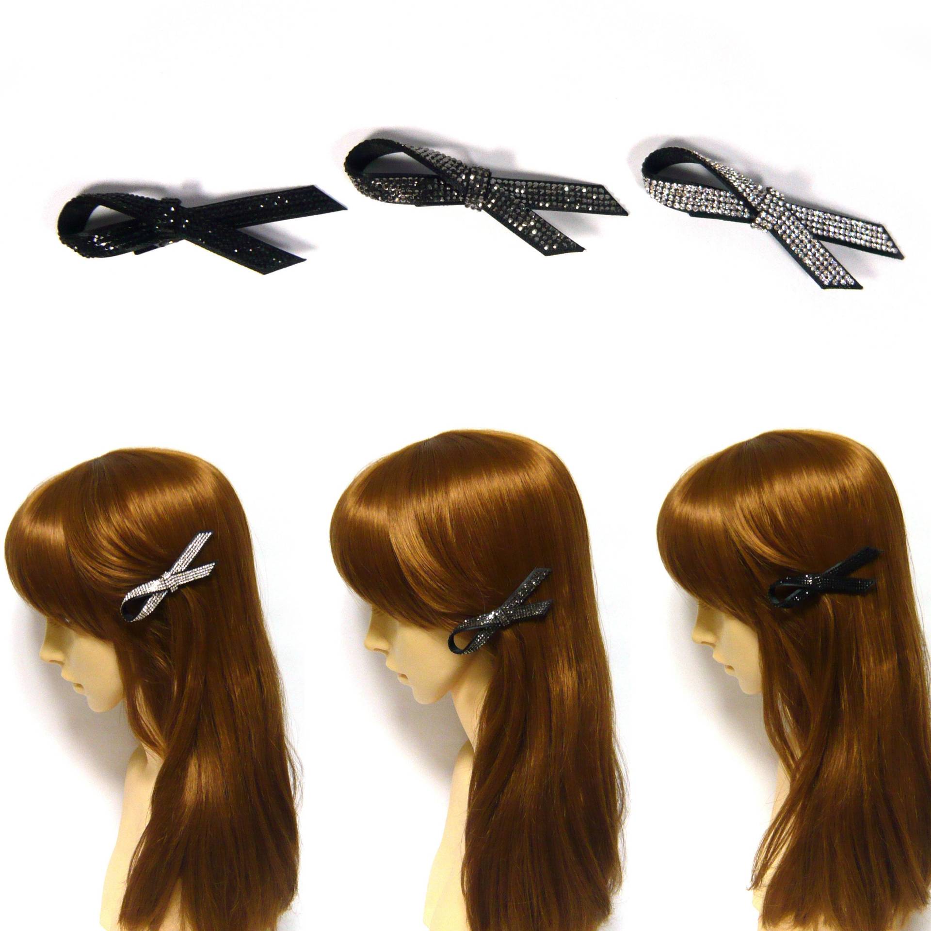 Ein Paar Silber Grau Schwarz Kleine Strass Kristall Perlen Lange Schleife Metall Haar Spanspan Pin Frauen Lady Girl Bling Schöne Mode Geschenk Ein Paar Silber Grau Schwarz Kleine Strass Kristall Perlen Lange Schleife Metall Haar Spanspan Pin Frauen Lady Girl Bling Schöne Mode Geschenk von jbonamade