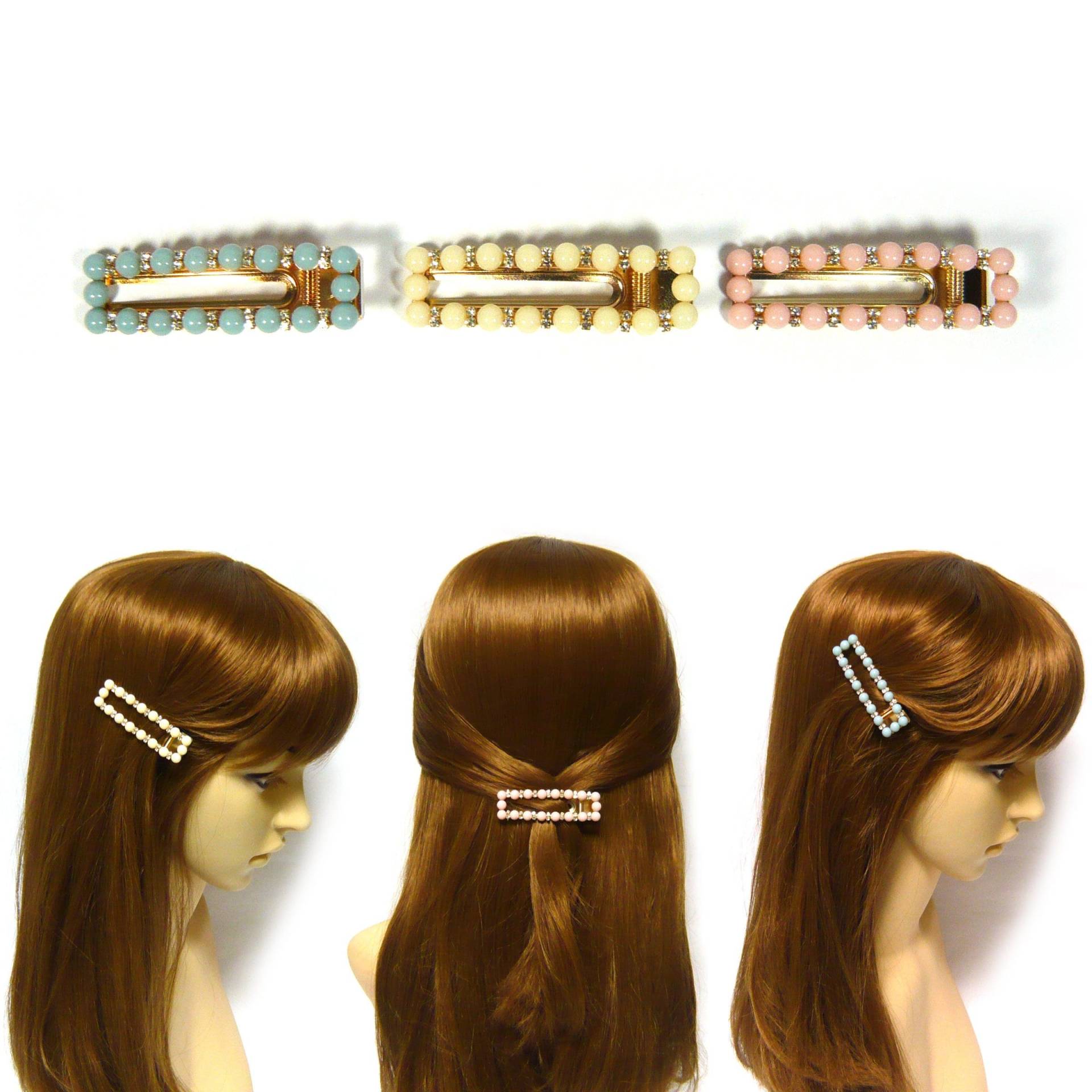 Pastell Elfenbein Rosa Blau Faux Perle Kristall Strass Dekor Quadrat Rechteck Gold Metall Haar Clip Klammer Pin Schöne Mode Accessoire Geschenk Neu Pastell Elfenbein Rosa Blau Faux Perle Kristall Strass Dekor Quadrat Rechteck Gold Metall Haar Clip Klammer Pin Schöne Mode Accessoire Geschenk Neu von jbonamade