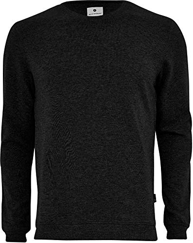 jbs of Denmark Sweatshirt Herren, Rundhalsausschnitt, Ideale Passform Ultra Soft Touch und hohe Atmungsaktivität durch Bambus-Baumwoll Gewebe (Ohne Kratzende Seitennähte) Schwarz, L von jbs