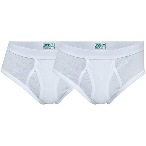 jbs Slips Herren (2er) hochwertige atmungsaktive Sportswear Unterhosen, Belastbarkeit und Langlebigkeit durch extra Lange Baumwollfasern, Ganzjährig, schwarz von jbs