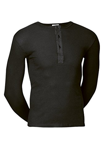 jbs 338 Button Long Shirt 4er Pack Black 3XL von jbs