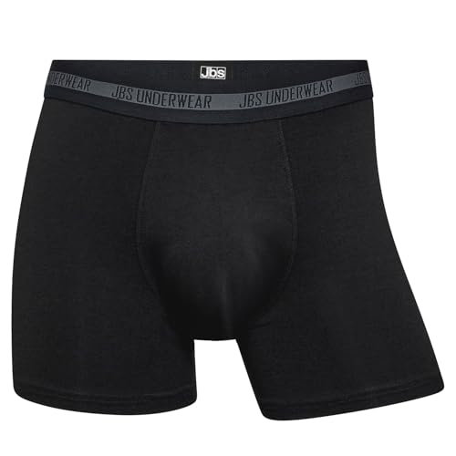 jbs AbsorbTech - Absorbent Boxershorts Herren (S-2XL) Schwarz - mit Tropfschutz. Antibakterielle Auslaufsichere Unterwäsche für Herren - Weiches & Atmungsaktives Material von jbs