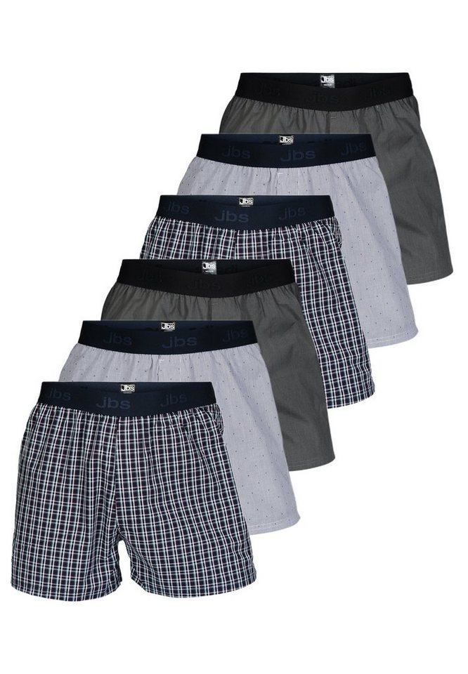 jbs Boxershorts 6er Pack Organic Cotton (Spar-Set, 6-St) Boxershorts - Baumwolle - Ohne Eingriff - Atmungsaktiv von jbs