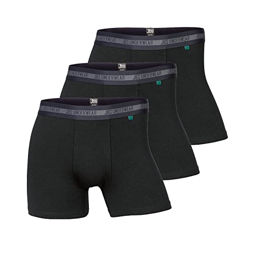 jbs Boxershorts Herren (3er Pack) Ultra Soft Touch und hohe Atmungsaktivität durch Bambus-Bio Baumwoll Gewebe Schnelltrocknend - FSC Zerifiziert - Schwarz, M von jbs