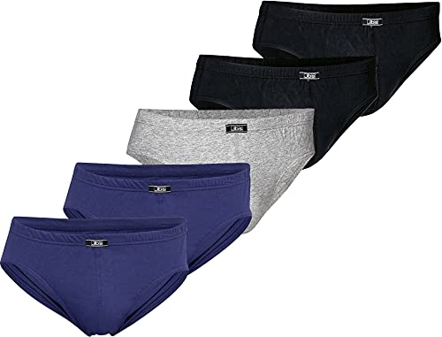 jbs Mini Slips für Herren, Unterhosen für Männer im Set aus ökologischer Baumwolle, Slip im 5er-Pack, Mehrfarbig, S-3XL von jbs