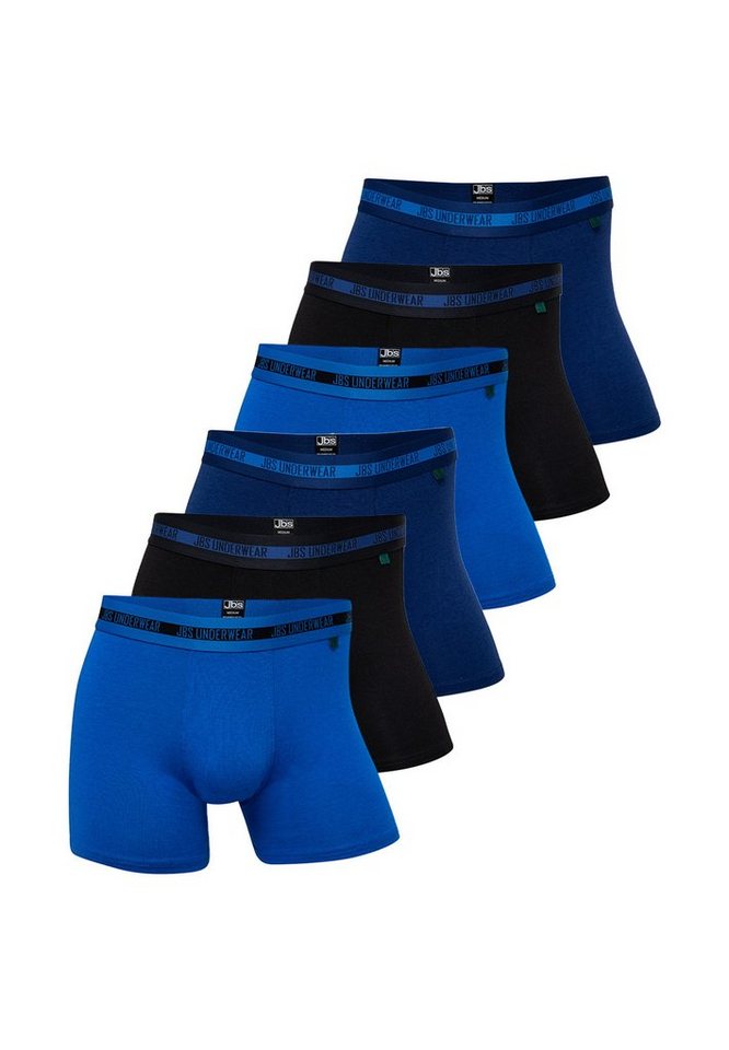 jbs Retro Boxer 6er Pack Bamboo (Spar-Set, 6-St) Long Short / Pant - Ohne Eingriff - Atmungsaktiv von jbs