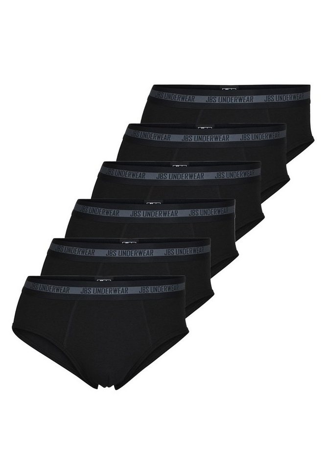 jbs Slip 6er Pack Bamboo (Spar-Set, 6-St) Midi Slip / Unterhose - ohne Eingriff - Atmungsaktiv von jbs