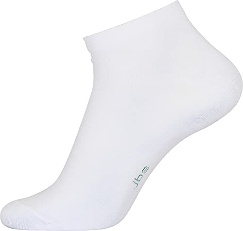 JBS Socken aus Bambus für Herren, Sneaker-Bambussocken für Männer in 7er Pack, weiß, 37-42 von JBS