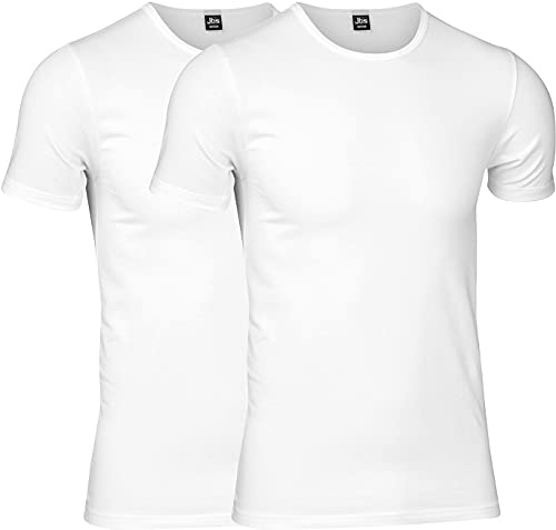 jbs Unterhemd aus ökologischer Baumwolle für Männer, lang, hochwertiges Tanktop, Achselshirt für Herren im 2er Pack, weiÃŸ, S von jbs