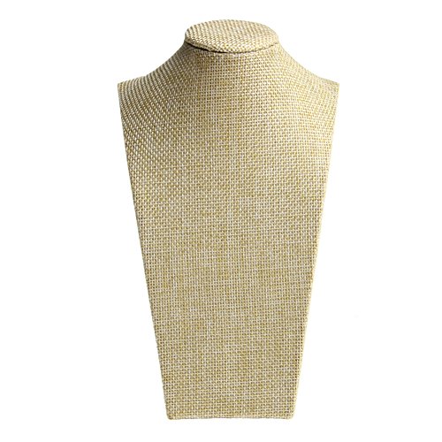 jdstty Frauen Modell Hals Modell Leinen Schmuck Display Stand Halterung Halskette Brust Rack Für Home Schmuck Organisation von jdstty