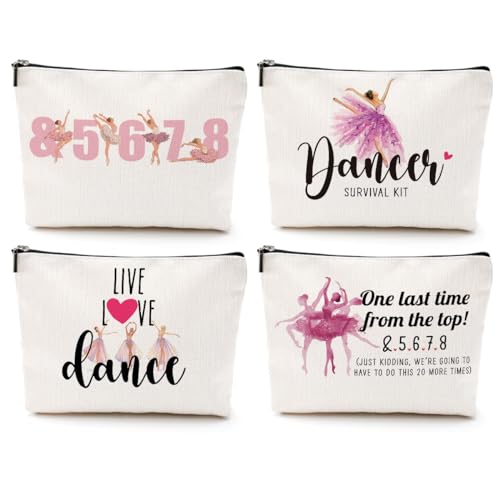 Kosmetiktaschen, Geschenke für Tänzer, Tänzer, Tänzer, Make-up-Tasche, Tanzsachen, Aufführungen, Tanzteam, Balletttänzer, Geschenke für Mädchen, Frauen, Tanzliebhaber, Tanzliebhaber, Freunde, von jealance