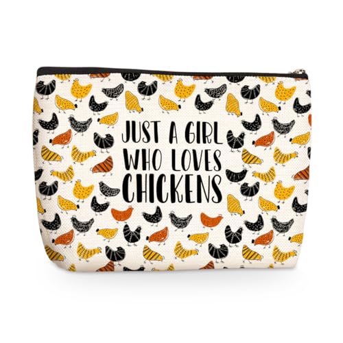 Lustige Make-up-Tasche mit Aufschrift "A Girl Loves Animals", niedliche Kosmetiktasche, Reisetasche, Tier-Partygeschenke, Dekoration für Liebhaber, Frauen, Mädchen, Schwester, beste Freundin, Mutter, von jealance