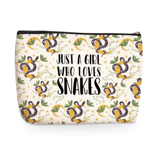 Lustige Make-up-Tasche mit Aufschrift "A Girl Loves Animals", niedliche Kosmetiktasche, Reisetasche, Tier-Partygeschenke, Dekoration für Liebhaber, Frauen, Mädchen, Schwester, beste Freundin, Mutter, von jealance