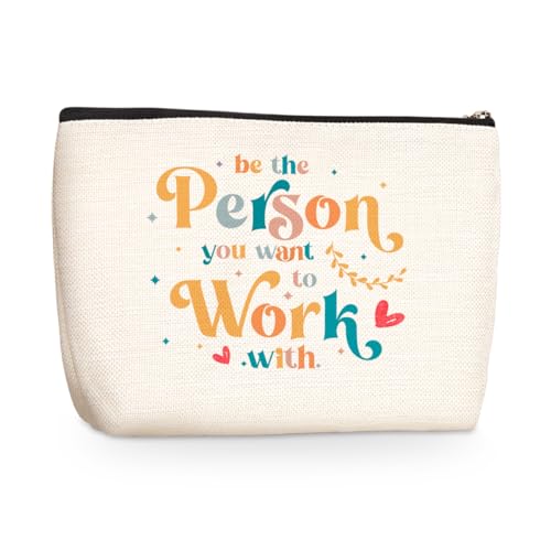 jealance Bürobedarf, Geschenke, Make-up-Tasche, Kosmetiktasche, Reisetasche für Damen, Kollegen, Manager, Hautpflege-Tasche für Geburtstag, Boss Day, PersonWork, 9.7" x 6.8 "x 2" von jealance