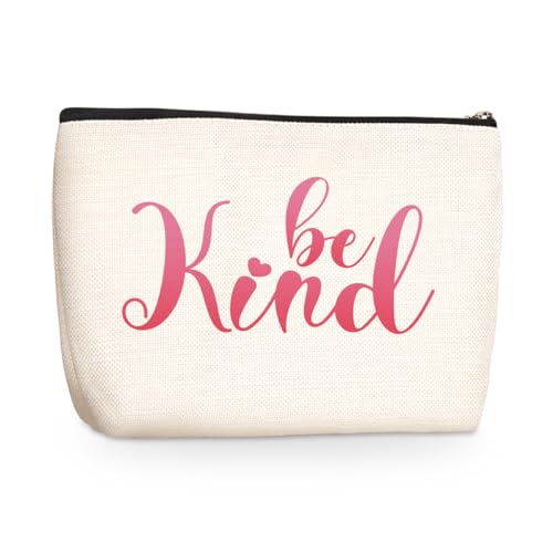 jealance Kosmetiktasche für psychische Gesundheit, Kosmetik, Reisetasche für Frauen, Beraterin, Therapeutin, Psychologin, Hautpflege-Tasche, BeKind02, 9.7" x 6.8 "x 2" von jealance