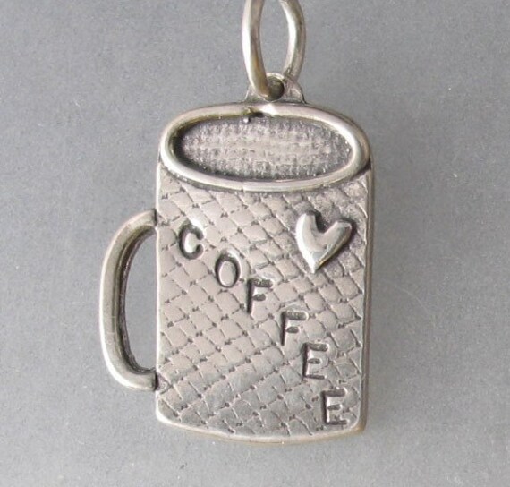 Kaffee Tasse Halskette Sterling Silber 25mm Kaffee Tasse Halskette Sterling Silber 25mm von jeanniehaydon