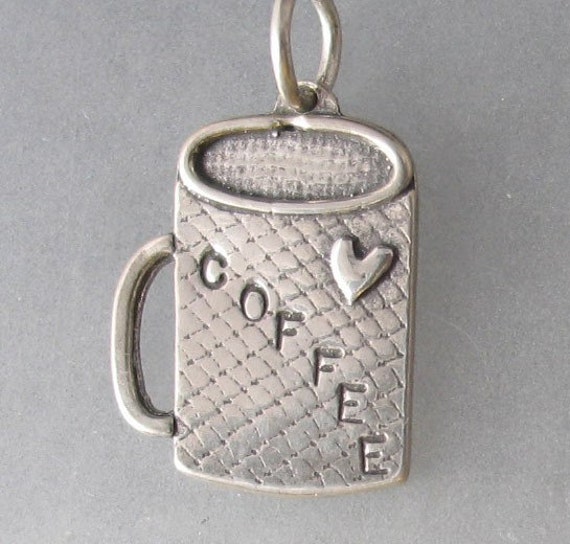 Kaffee Tasse Halskette Sterling Silber 25mm Kaffee Tasse Halskette Sterling Silber 25mm von jeanniehaydon