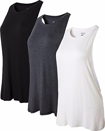 jeansian Damen 3 Packs Sport Schnelltrocknend Muskelshirt Tank Top Vests Westen Armellos T-Shirt SWT239 PackA S von jeansian