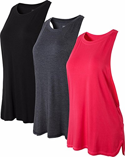 jeansian Damen 3 Packs Sport Schnelltrocknend Muskelshirt Tank Top Vests Westen Armellos T-Shirt SWT239 PackC M von jeansian
