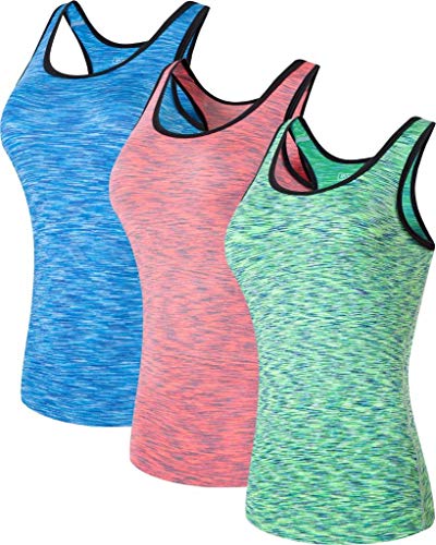 jeansian Damen 3 Packs Sport Schnelltrocknend Muskelshirt Tank Top Vests Westen Armellos T-Shirt SWT241 PackD L von jeansian