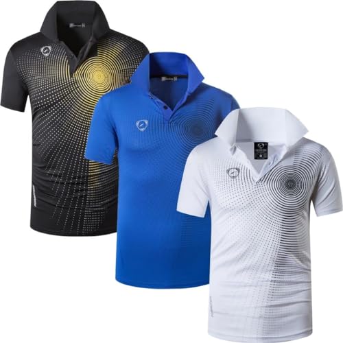 jeansian Herren 3 Stuck Mischen Pack Sport Polo T-Shirt LSL266_Black_Blue_Whiteblack_L jeansian Herren 3 Stuck Mischen Pack Sport Polo T-Shirt LSL266_Black_Blue_Whiteblack_L von jeansian