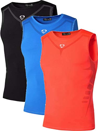 jeansian Herren-Kompressions-Tanktop, Sport, schnell trocknend, LSL3306 - - X-Groß von jeansian