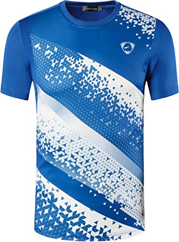 jeansian Herren Sportswear Short Sleeve T-Shirt LSL231 Blue M von jeansian