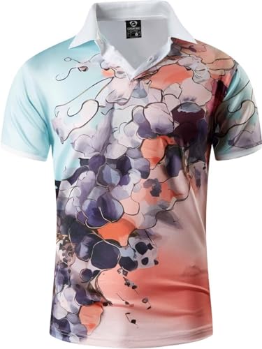 jeansian Herren Summer Sportswear Wicking Breathable Short Sleeve Polo T-Shirts Tops LSL355 White XL von jeansian