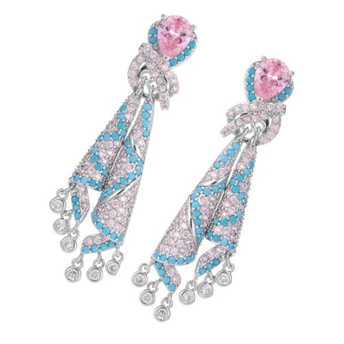 Buntes Bandohrringe Bequeme Legierungsohrringe Trendy Statement Für Partys Und Alltags Outfits Modeaccessoires Für Frauen von jebyltd