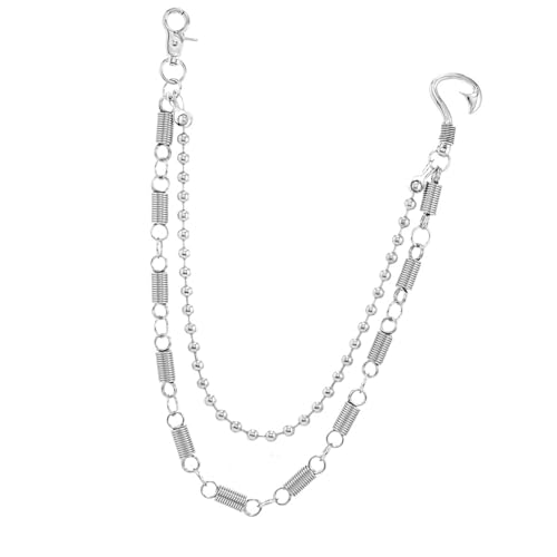 Einziehbare Federkette Unisex Fashion Schmuck Karten Resistent Leichte Hosenkette Für Büro Oder Reisen Hochfächer Metalleisen von jebyltd