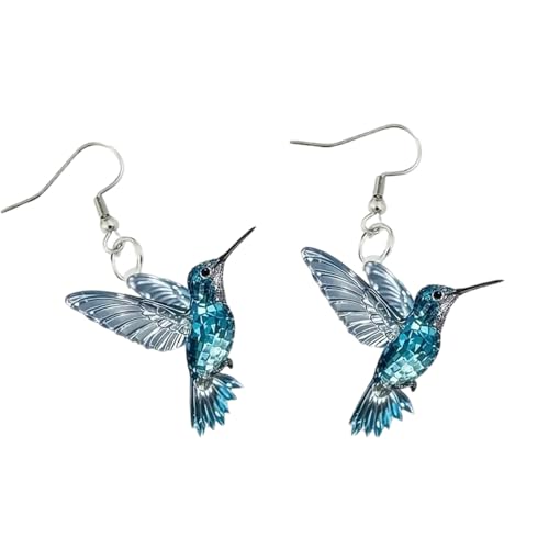 Elegante Drop Ohrringe Kolibri Party Accessoire Fashion Party Schmuck Acryl Textur Für Frauen Und Teenager Hummingbird Ohrringe Vorhanden von jebyltd