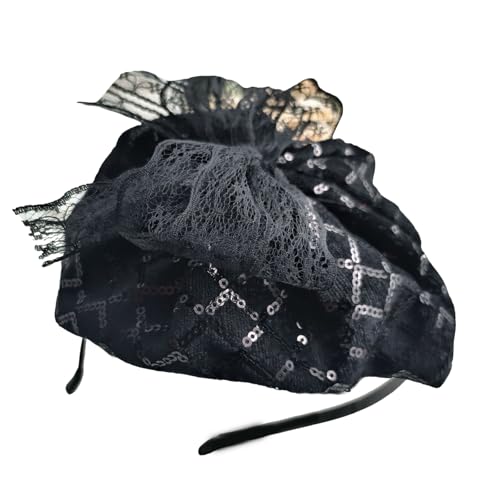 High Skull Spitze Bowtie Stirnband Französisch Pailletten Halbhut Haarhoop Weibliche Teaparty Haare Für Formelle Haardekoration Abendparty Kopfbedeckung Für Weiblich High Skull Spitze Bowtie Stirnband Französisch Pailletten Halbhut Haarhoop Weibliche Teaparty Haare Für Formelle Haardekoration Abendparty Kopfbedeckung Für Weiblich von jebyltd