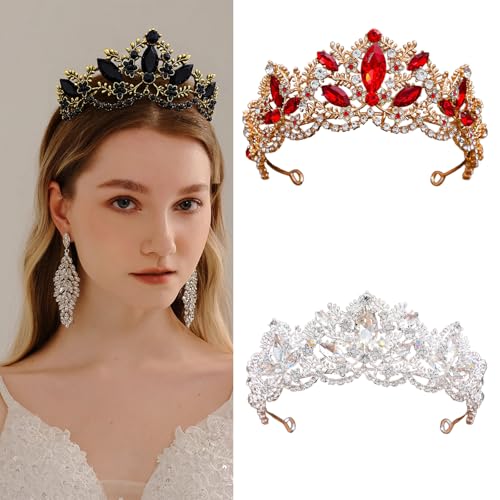 Kristall Hochzeitshaarverzier Gekrönte Kopfbedeckungen Requisiten Für Braut Und Formellen Anlass Mit Strasssteinen Mädchen Krone von jebyltd