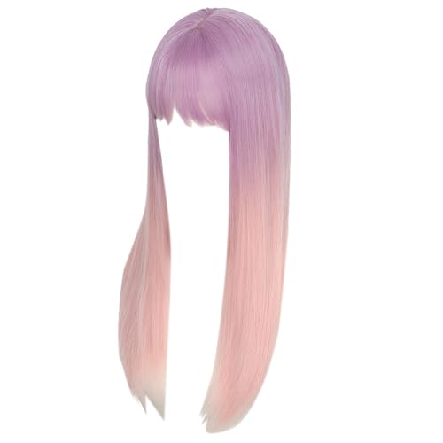 Langes Haar Full Head Toupee Buntes Haarstück Einzigartiger Anime Für Halloween Cosplay Maskerade Foto Requisiten Curly Toupee Für Frauen von jebyltd