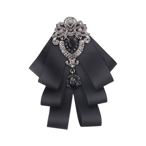 Männer Und Frauen Ribbon Bowtie Mode Rassonstones Crystal Ribbon Bowknot Brosche Pin Vorgebunden von jebyltd