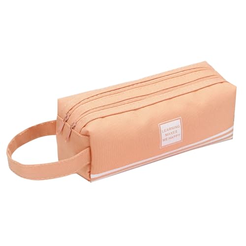 Mehrzweckstiftkoffer Großer Kapazität Stifthülle Doppelschichtbilder Beutel Leinwandbeutel Make Up Aufbewahrungstasche Buntes Behälter von jebyltd