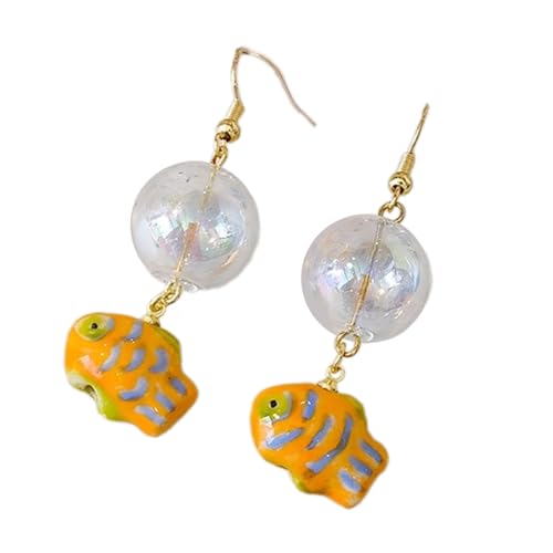 Mode Dangle Ohrringe Hoop Ohrringe Cartoon Schöne Bubble Fisch Anhänger Statement Schmuck Für Frauen Mädchen Mode Drop Schmuck Accessoires Party Party von jebyltd