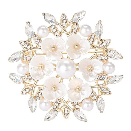 Mode Frauenperlen Blumenbrosche Mit Goldenem Oder Silbernem Ton Finish Verleihen Jedem Ensembles Brosche Design Einen Hauch Von Eleganzen von jebyltd