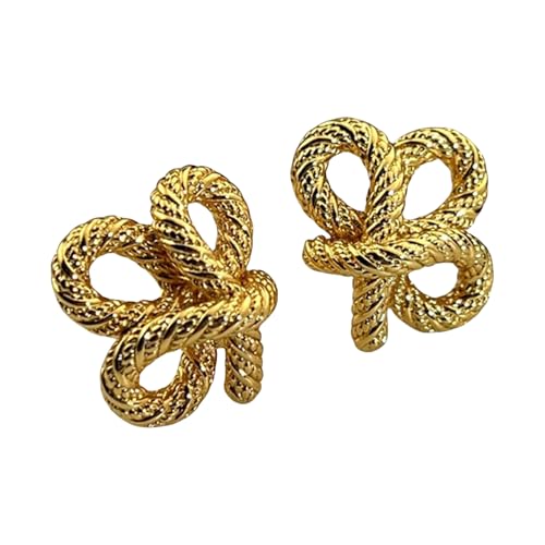 Mode Unregelmäßige Twist Geometrische Stollen Ohrringe Handgefertigte Ohrringe Persönlichkeit Schmuck Für Partys Und Meetings Elegante Legierungsohrringe von jebyltd