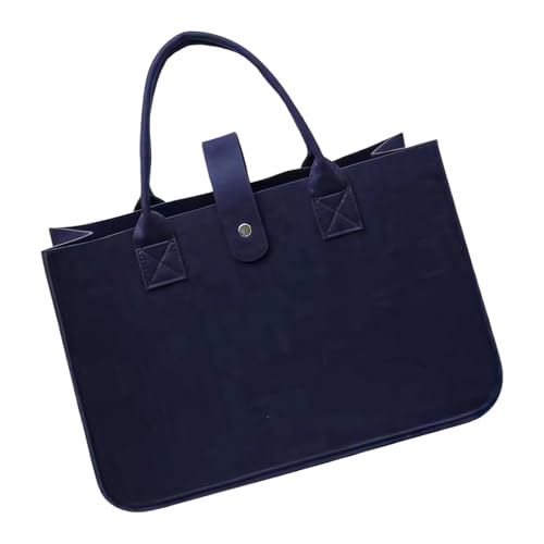 Moderne Filztasche Geräumige Innenraum Faltbarer Aufbewahrungsbeutel Lässige Handtasche Strukturiertes Design Arbeit Pendler Wesentliche Freundliche Filztasche von jebyltd