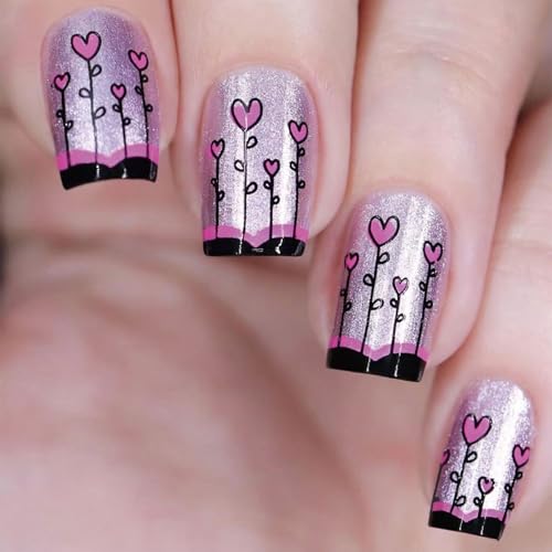 Quadratische Nägel Tipps Gefälschte Nägel Kleber Auf Stick Auf Press Künstlich Falsch Für Frauen Und Mädchen Valentinstag Pressenagel von jebyltd