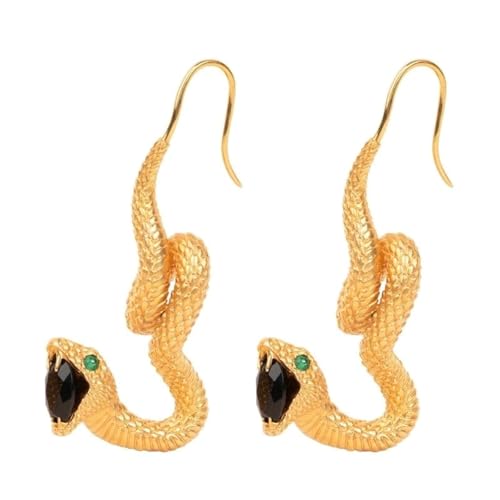 Serpentines Dangle Ohrringe Auffällige Schlangenform Ohranhänger Stylische Statement Accessoires Für Alltägliche Pendel Schlangen Ohrringe von jebyltd