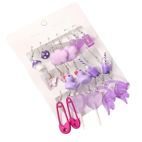 Teen Girls Ohrringe Set Fashion Ohrschmuck Set Dangle Ohrringe Farbenfrohe Statement Für Feierlichkeitslegierungen Geeignet von jebyltd