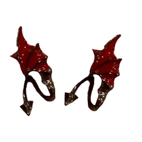 Trendy Dark Wing Ohrschstene Leichte Bequeme Ohrringe Gothic Styles Schmuck Stilvolle Soziale Event Accessoires Halloween Themen Ohrringe von jebyltd