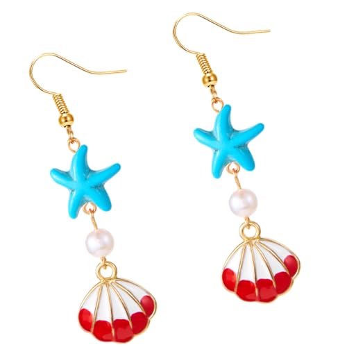 Trendy Oceanics Inspirieren Ohrringe Muscheln Designs Drop Ohrhakenzubehör Für Empfindliche Haut Lässig Für Party Beach Party Schmuck Legierung Dangle Ohrringe von jebyltd