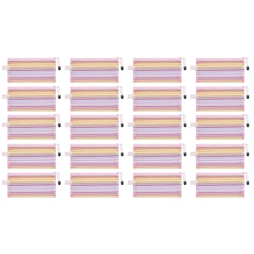 jebyltd 20 Stcs Mascher Reißverschlüsse Beutel Meshes Bags Mit Reißverschlüssen Kleine Organisationsbag Bürovorräte Für Die Organisation von jebyltd